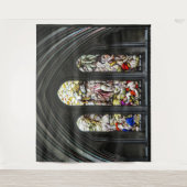 ソールズベリーのカテドラルのTranseptのステンドグラス窓 タペストリー (正面)