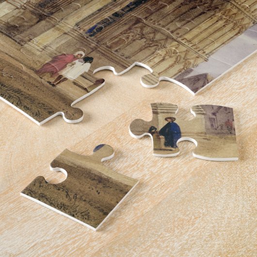 ソールズベリーのカテドラル1832年の北西ポーチ ジグソーパズル (側面)