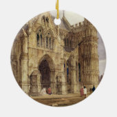 ソールズベリーのカテドラル1832年の北西ポーチ セラミックオーナメント (裏面)