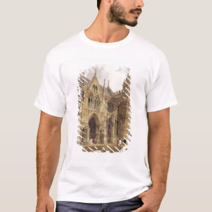 ソールズベリーのカテドラル1832年の北西ポーチ Tシャツ
