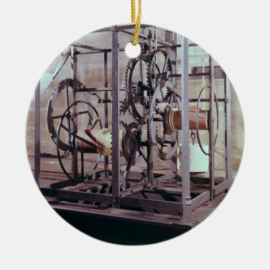 ソールズベリーカリフォルニアのタワーのためになされるカテドラルの時計 セラミックオーナメント (正面)