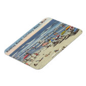 ソールズベリービーチ, MA -ヴィンテージ海 マグネット (左側)