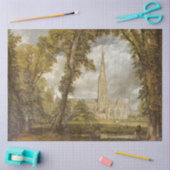 ソールズベリー大聖堂の眺め（by John巡査） 薄葉紙 (クラフト)