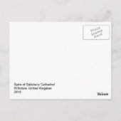 ソールズベリー大聖堂はがき ポストカード (裏面)