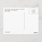 ソールズベリー大聖堂 ポストカード (裏面)