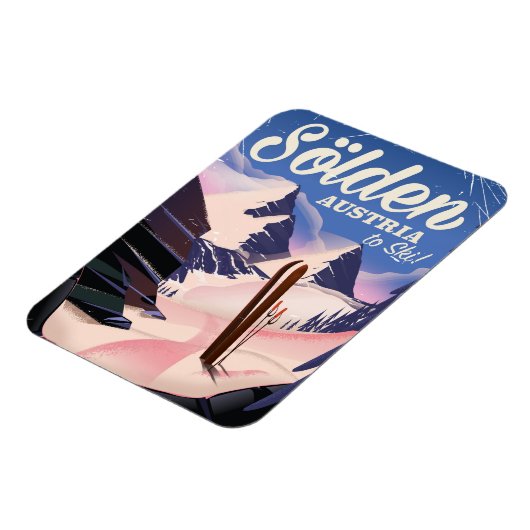 ソールデンオーストリアヴィンテージスキーポスター マグネット (左側)