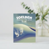 ソールデン、オッタルバレー、チロル、オーストリアスキー ポストカード (スタンド正面)