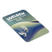 ソールデン、オッタルバレー、チロル、オーストリアスキー マグネット (右側)