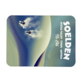 ソールデン、オッタルバレー、チロル、オーストリアスキー マグネット (横)