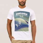 ソールデン、オッタルバレー、チロル、オーストリアスキー Tシャツ (正面)