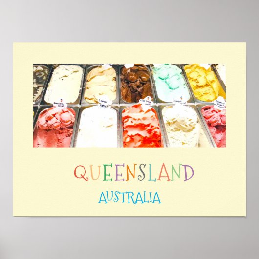 ソールベカラフルットクイーンズランドオーストラリア旅行プリント ポスター (正面)