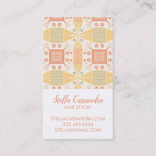 ソールベットジオメトリタイルパターン 名刺 (裏面)