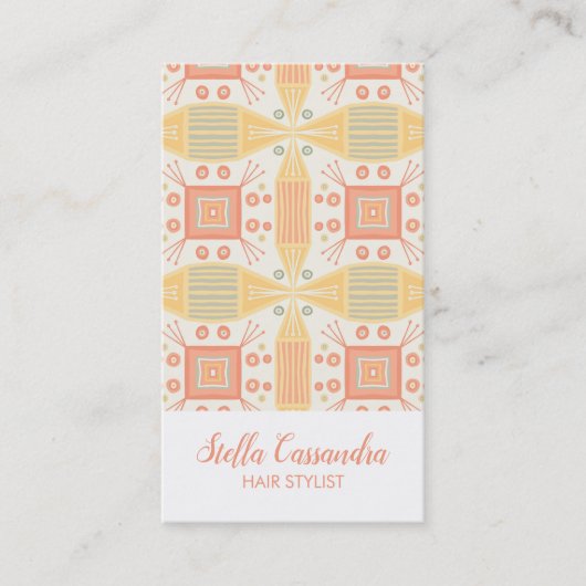 ソールベットジオメトリタイルパターン 名刺 (正面)