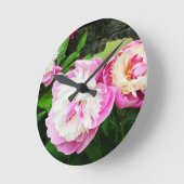 ソールベットダブル牡丹ラウンドウォールクロック ラウンド壁時計 (傾斜)