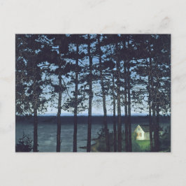 ソールベルグフィッシャーマンズコテージランドスケー絵画ズ ポストカード