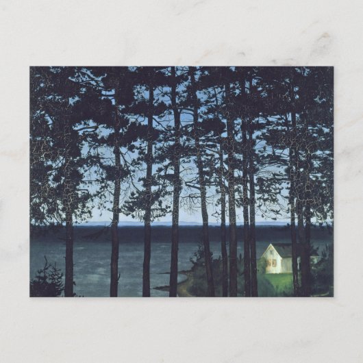 ソールベルグフィッシャーマンズコテージランドスケー絵画ズ ポストカード (正面)