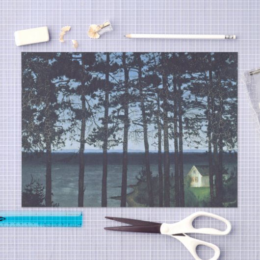 ソールベルグフィッシャーマンズコテージ絵画ランドスケープズ 薄葉紙 (クラフト)