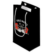 ソールメイトおもしろいシューズパンダークBG スモールペーパーバッグ (正面アングル)