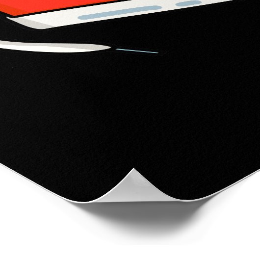 ソールメイトおもしろいシューズパンダークBG ポスター (角)