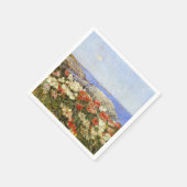 ソール島の野生のケシ スタンダードカクテルナプキン (角)