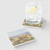 ソール島の野生のケシ ストーンコースター (横)