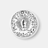 『ソーレン・キアケガードとコーサーール事件』 マグネット (正面)