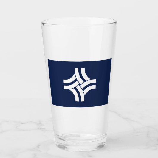 ソーントン市旗（コロラド） タンブラーグラス (正面)