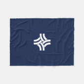 ソーントン市旗（コロラド） フリースブランケット (正面(横))