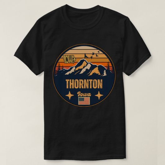 ソーントン (アイオワ州) Tシャツ (デザイン正面)
