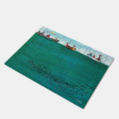 ソーントン・ウッツの行列の中の魚の群れ ドアマット (アングル)