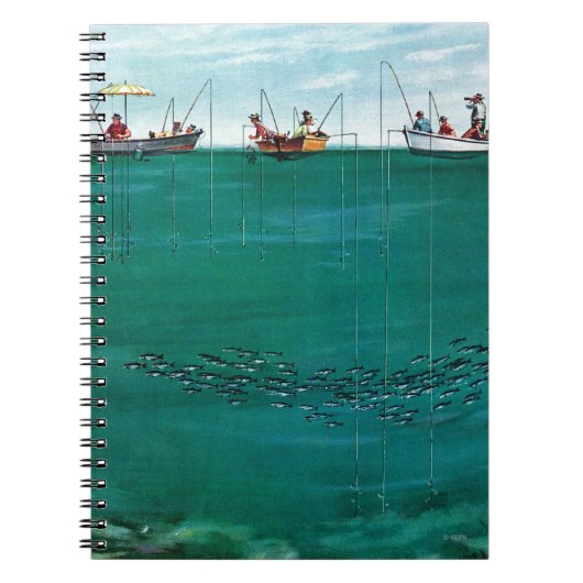 ソーントン・ウッツの行列の中の魚の群れ ノートブック (正面)