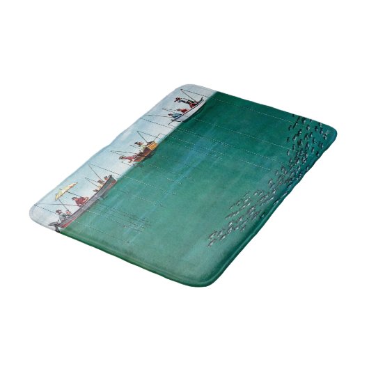 ソーントン・ウッツの行列の中の魚の群れ バスマット (アングル)