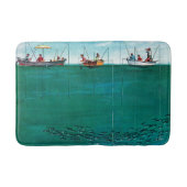 ソーントン・ウッツの行列の中の魚の群れ バスマット (正面)