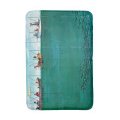 ソーントン・ウッツの行列の中の魚の群れ バスマット (正面縦)