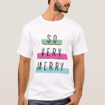 ソーヴァストライプのー・エブリー・クリスマス・レトロ・トー・シュリット Tシャツ<br><div class="desc">ソーヴァストライプのー・エブリー・クリスマス・レトロ・トー・シュリット</div>