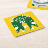 ソーヴィニヨンブランワインドリンカー スクエアペーパーコースター (アングル)