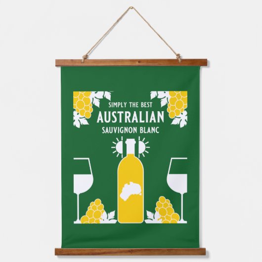 ソーヴィニヨンブランワインドリンカー 吊り下げ型タペストリー (正面)