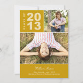 ソー卒業誇りを持った招待状 招待状 (正面)