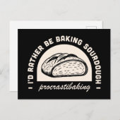 ソー生地のパン好きおもしろい引用文 ポストカード (正面/裏面)