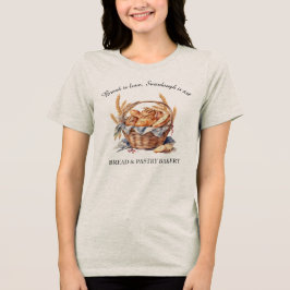 ソー生地はアートブレッドベイカー、バスケットパン&小麦 トライブレンドTシャツ