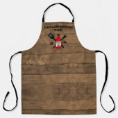 ソー素晴らしスパーソナライズされたバーンウッド エプロン (正面)