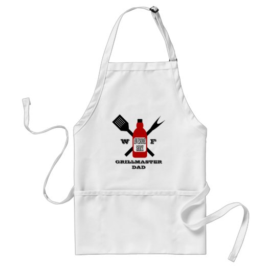 ソー素晴らしスパーソナライズされた焼き スタンダードエプロン (正面)