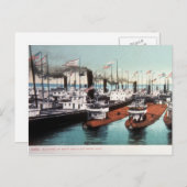 ソー・ステ・マリーの封鎖 - ヴィンテージ ポストカード (正面/裏面)