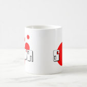 ソ日本のダ コーヒーマグカップ (中央)