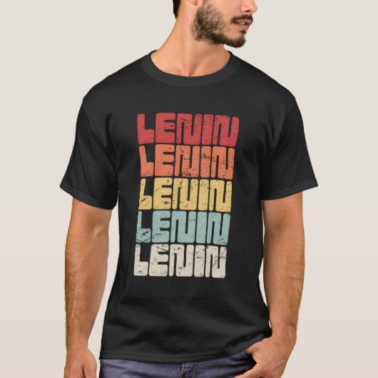 ソ連のウラジミール・レーニン共産主義 Tシャツ (正面)