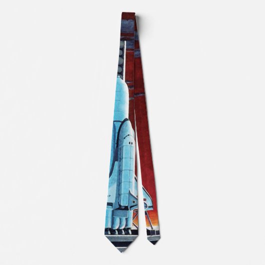 ソ連のスペースシャトル 満月の発射台 コンセプト ネクタイ (正面)