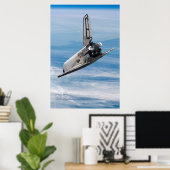 ソ連のブラン宇宙往還機 地球上空 ポスター (ホームオフィス)
