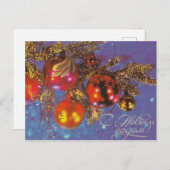 ソ連のヴィンテージのクリスマスポストカード ポストカード (正面/裏面)