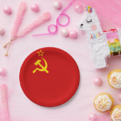 ソ連の共産主義鎌とハンマー ペーパープレート (パーティー)