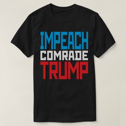 ソ連の同志トランプを弾劾せよ - 反トランプ Tシャツ (デザイン正面)